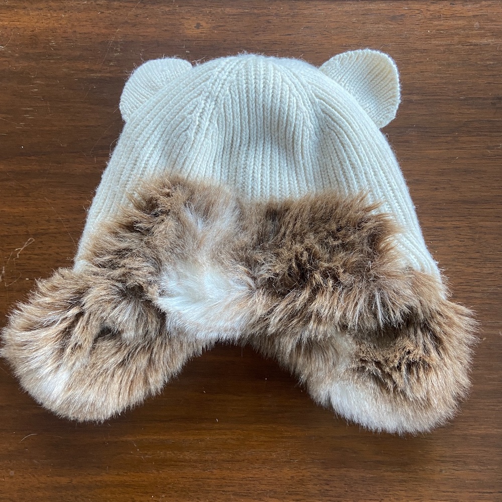 J. Crew Crewcuts Knit Cat Ear Fur Trapper